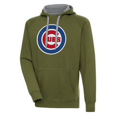 Chicago Cubs Antigua Victory Pullover Hoodie Olive