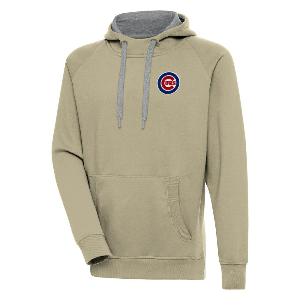 Chicago Cubs Antigua Victory Pullover Hoodie Khaki