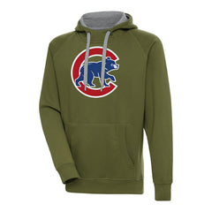 Chicago Cubs Antigua Victory Pullover Hoodie Olive