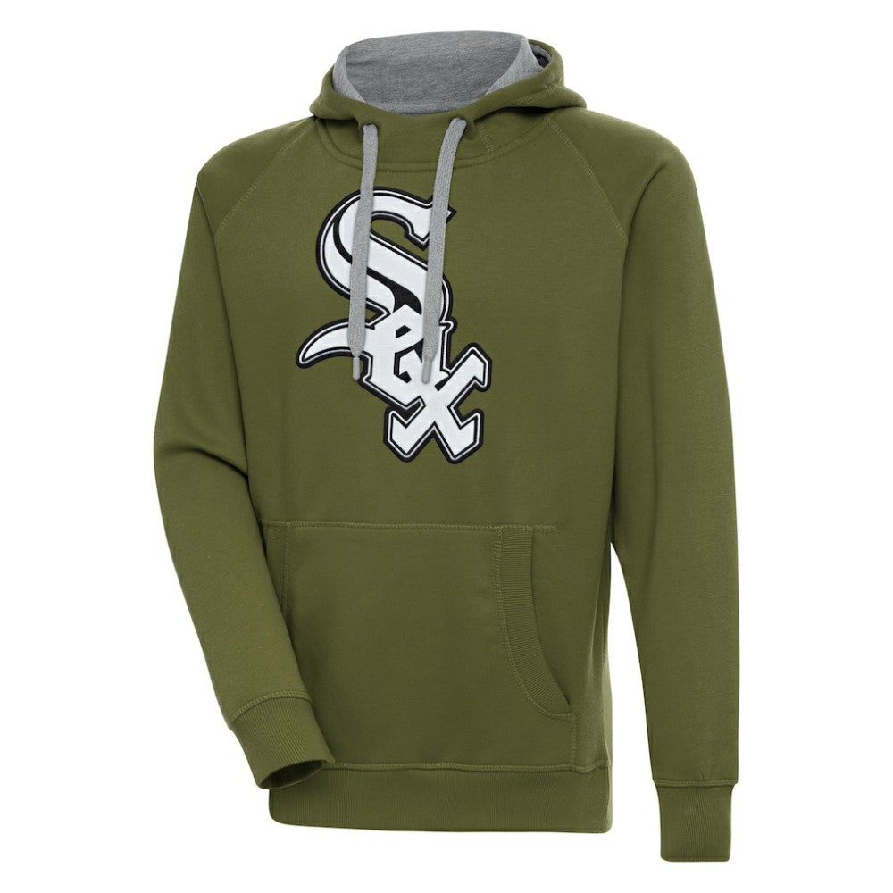 Chicago White Sox Antigua Victory Pullover Hoodie Olive