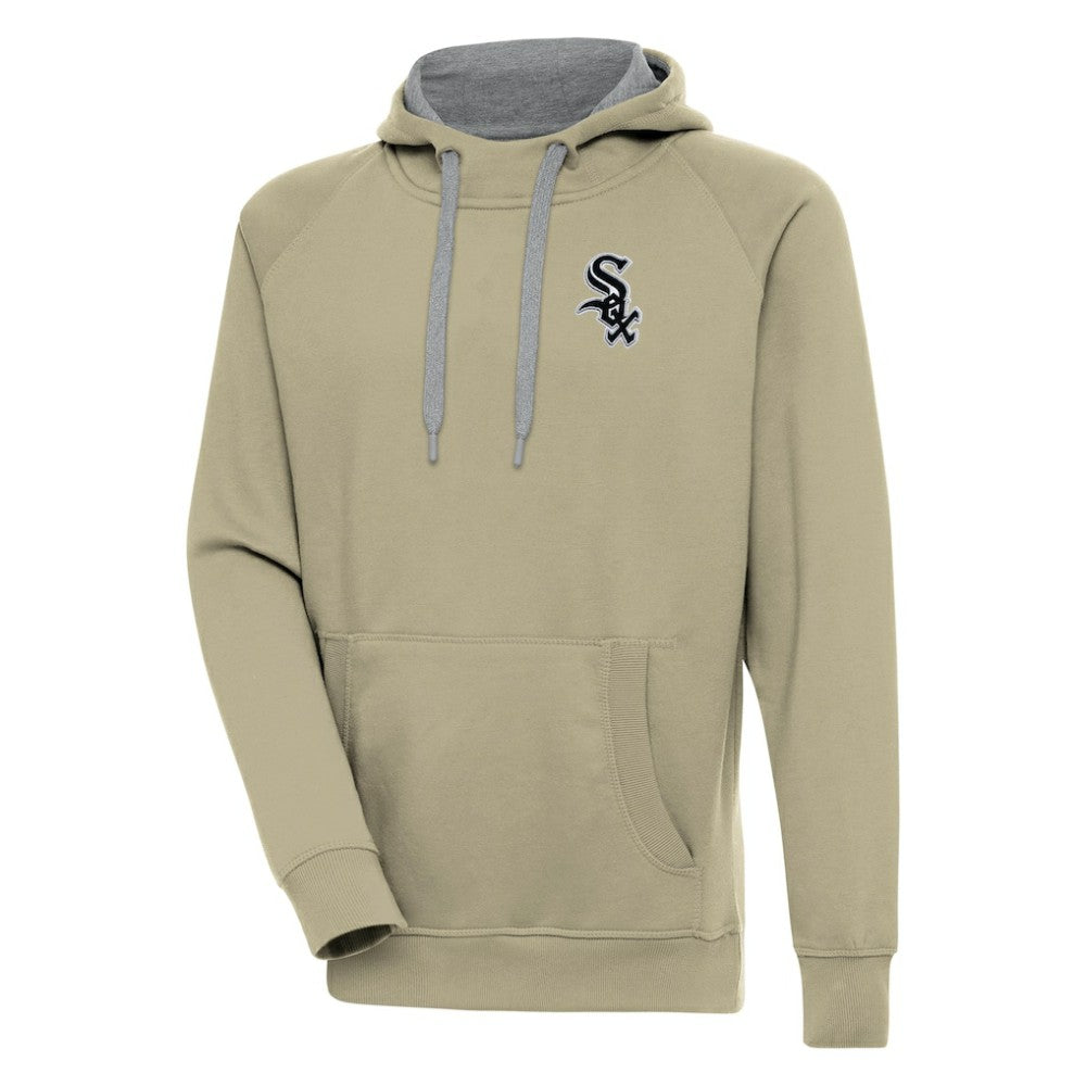 Chicago White Sox Antigua Victory Pullover Hoodie Khaki