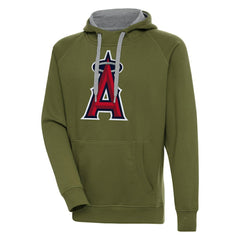Los Angeles Angels Antigua Victory Pullover Hoodie Olive