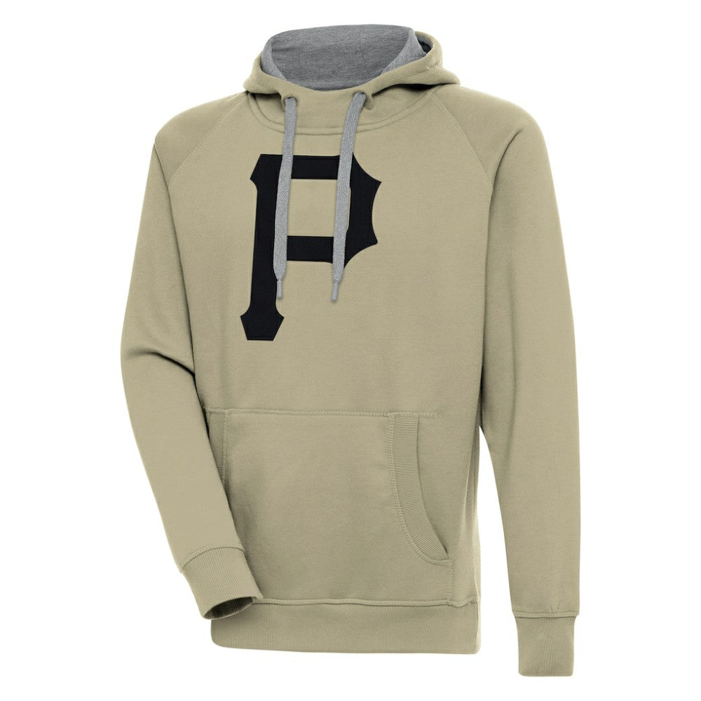 Pittsburgh Pirates Antigua Victory Pullover Hoodie Khaki