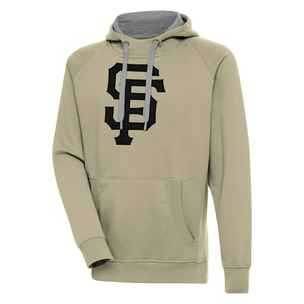 San Francisco Giants Antigua Victory Pullover Hoodie Khaki