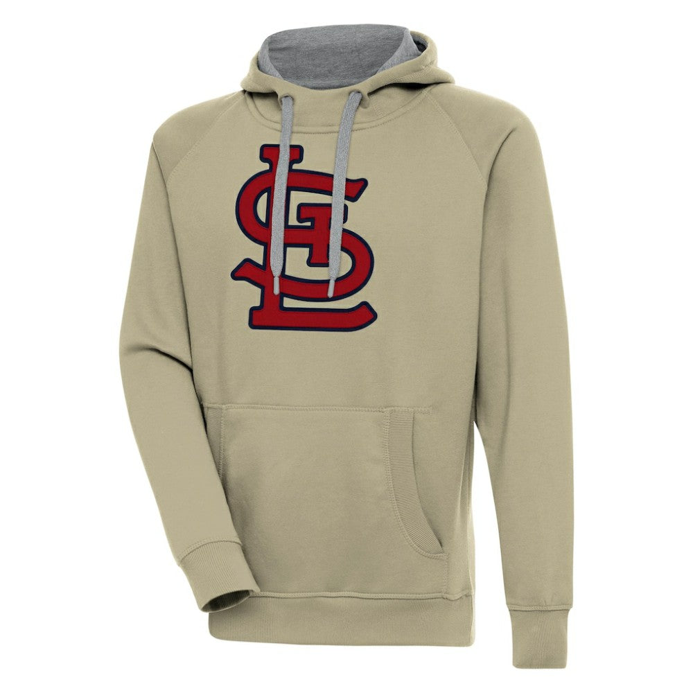 St. Louis Cardinals Antigua Victory Pullover Hoodie Khaki