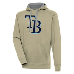 Tampa Bay Rays Antigua Victory Pullover Hoodie Khaki