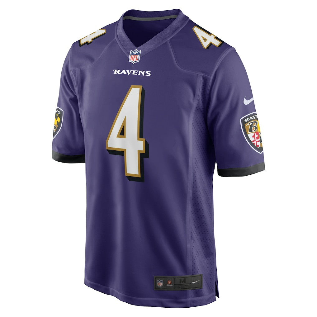 Zay Flowers Baltimore Ravens Game Jersey - Purple