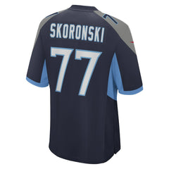 Peter Skoronski Tennessee Titans Game Jersey - Navy