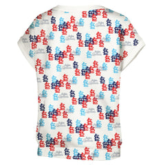 St. Louis Cardinals Lusso Women's Madge Dolman Tri-Blend T-Shirt White