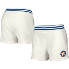 Houston Astros Lusso Women's Maeg Tri-Blend Pocket Shorts White