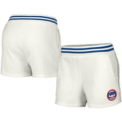 Chicago Cubs Lusso Women's Maeg Tri-Blend Pocket Shorts White