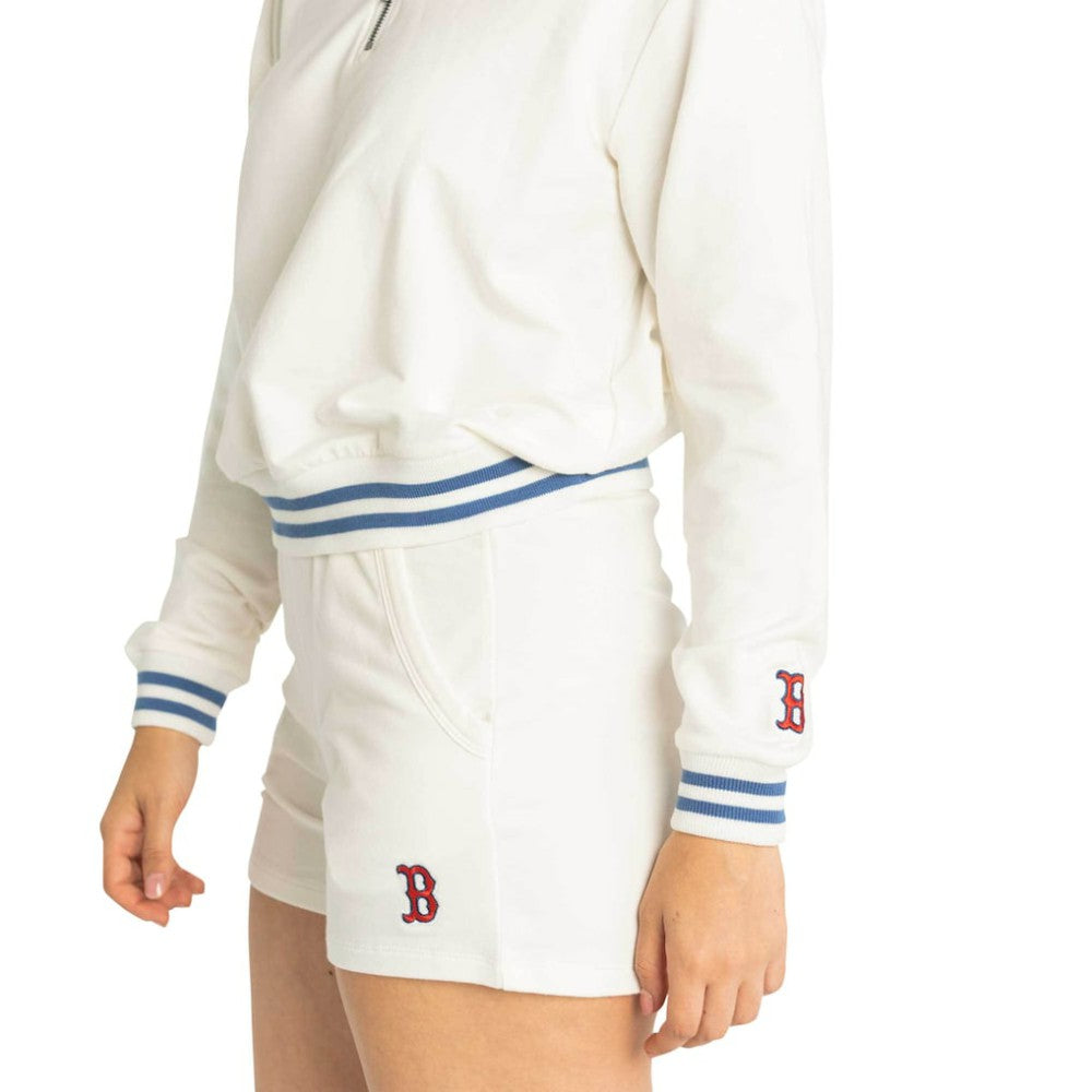 Boston Red Sox Lusso Women's Maeg Tri-Blend Pocket Shorts White