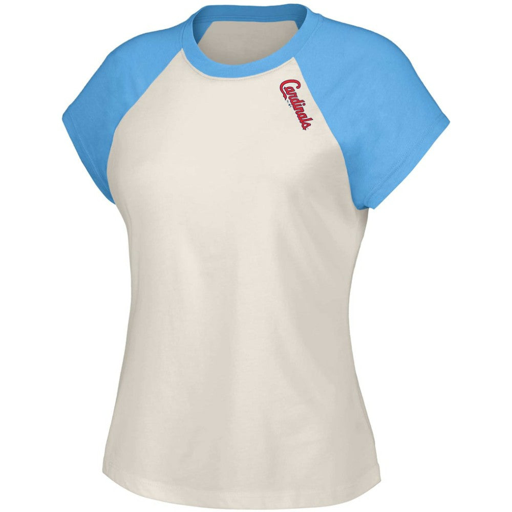 St. Louis Cardinals Lusso Women's Nikki Raglan T-Shirt White