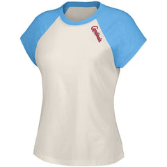 St. Louis Cardinals Lusso Women's Nikki Raglan T-Shirt White