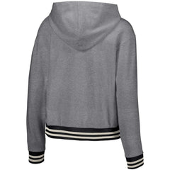 San Francisco Giants Lusso Women's Magnolia Tri-Blend Quarter-Zip Hoodie Gray