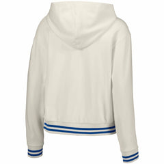 New York Yankees Lusso Women's Magnolia Tri-Blend Quarter-Zip Hoodie White