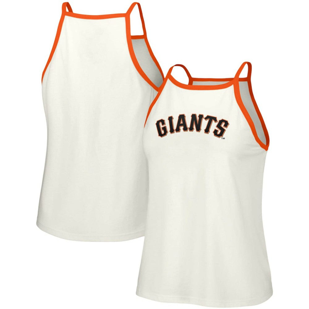 San Francisco Giants Lusso Women's Nadine Halter Tank Top White