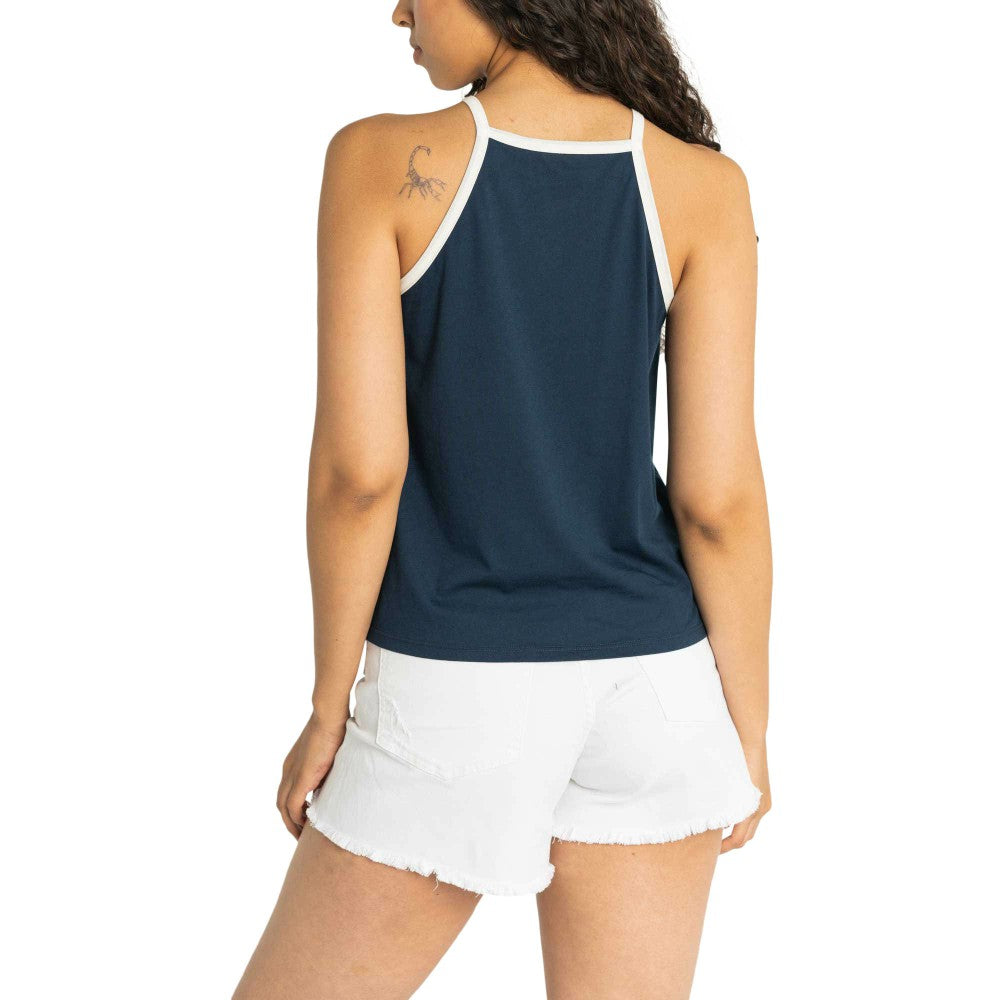 Houston Astros Lusso Women's Nadine Halter Tank Top Navy