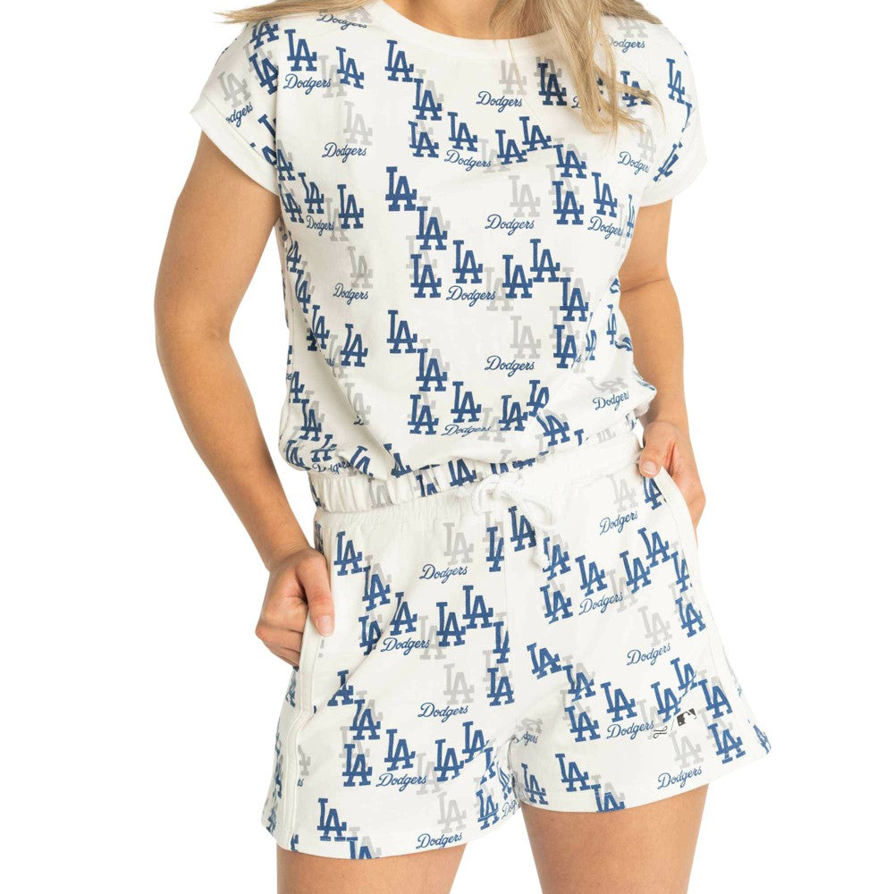 Los Angeles Dodgers Lusso Women's Marge Shorts White