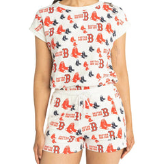 Boston Red Sox Lusso Women's Marge Shorts White