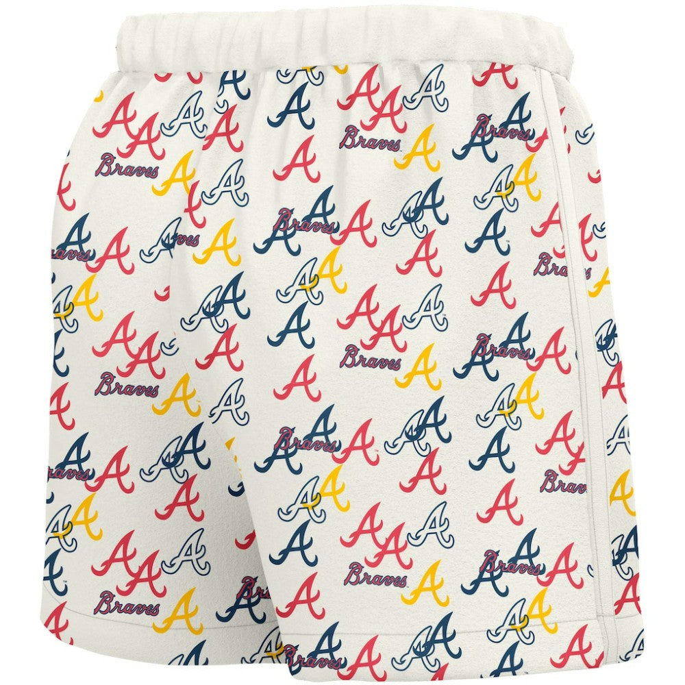 Atlanta Braves Lusso Women's Marge Shorts White