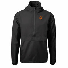 Baltimore Orioles Cutter & Buck Charter Eco Recycled Half-Zip Anorak Jacket Black