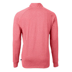 St. Louis Cardinals Cutter & Buck Adapt Eco Knit Stretch Recycled Quarter-Zip Pullover Top Heather Red