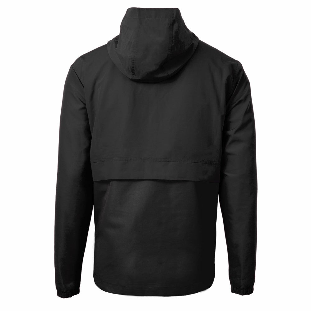Los Angeles Dodgers Cutter & Buck Charter Eco Recycled Half-Zip Anorak Jacket Black