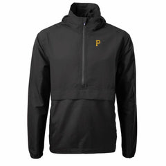 Pittsburgh Pirates Cutter & Buck Charter Eco Recycled Half-Zip Anorak Jacket Black