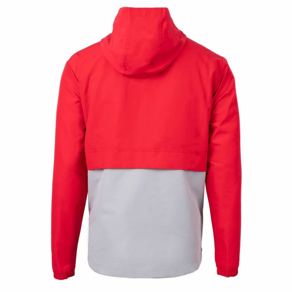 St. Louis Cardinals Cutter & Buck Charter Eco Recycled Half-Zip Anorak Jacket Red/Gray