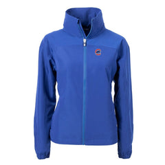 Chicago Cubs Cutter & Buck Women's Charter Eco Recycled Full-Zip Jacket Blue