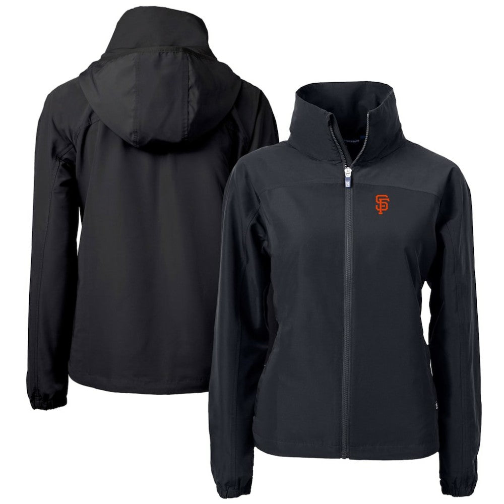 San Francisco Giants Cutter & Buck Women's Charter Eco Recycled Full-Zip Jacket Black