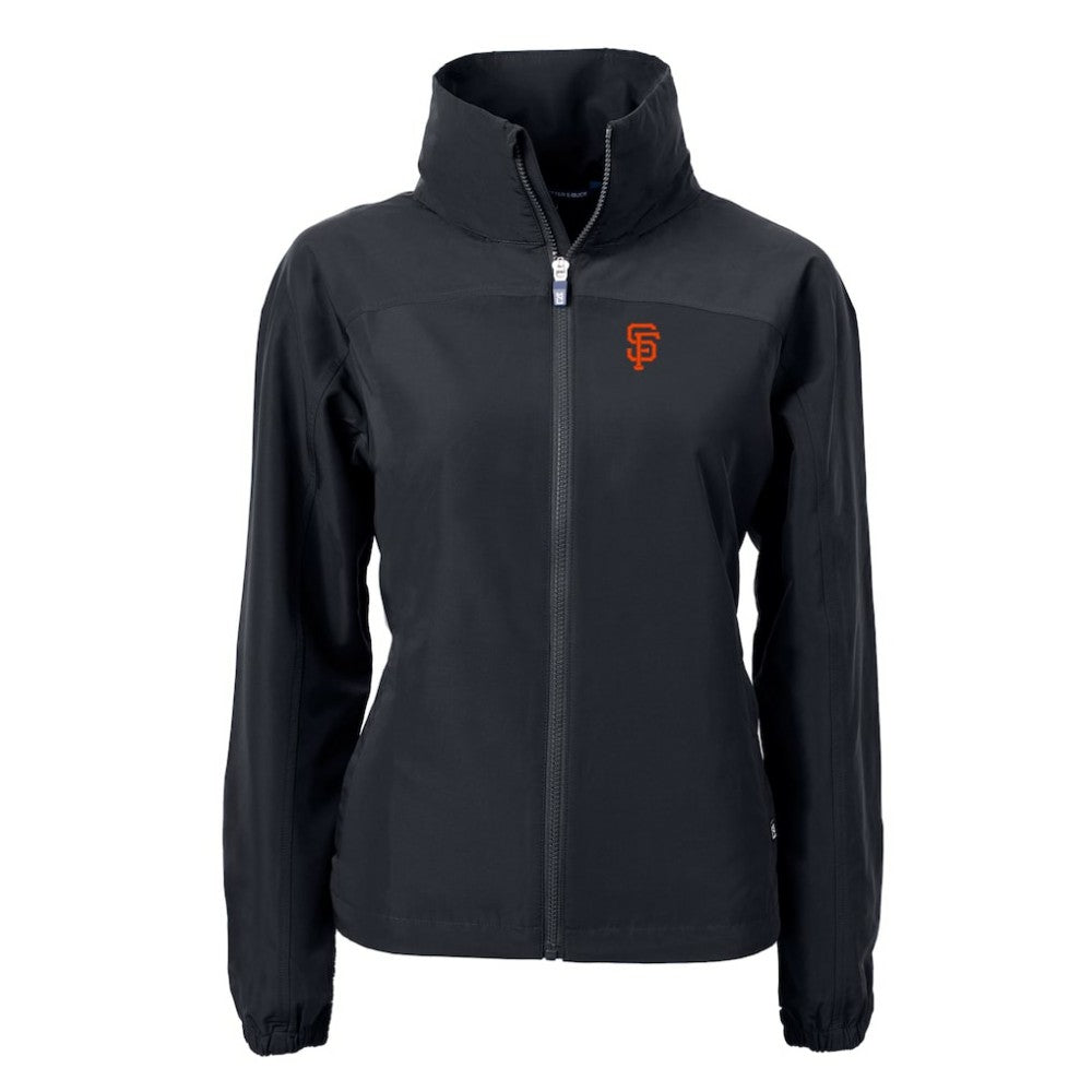 San Francisco Giants Cutter & Buck Women's Charter Eco Recycled Full-Zip Jacket Black