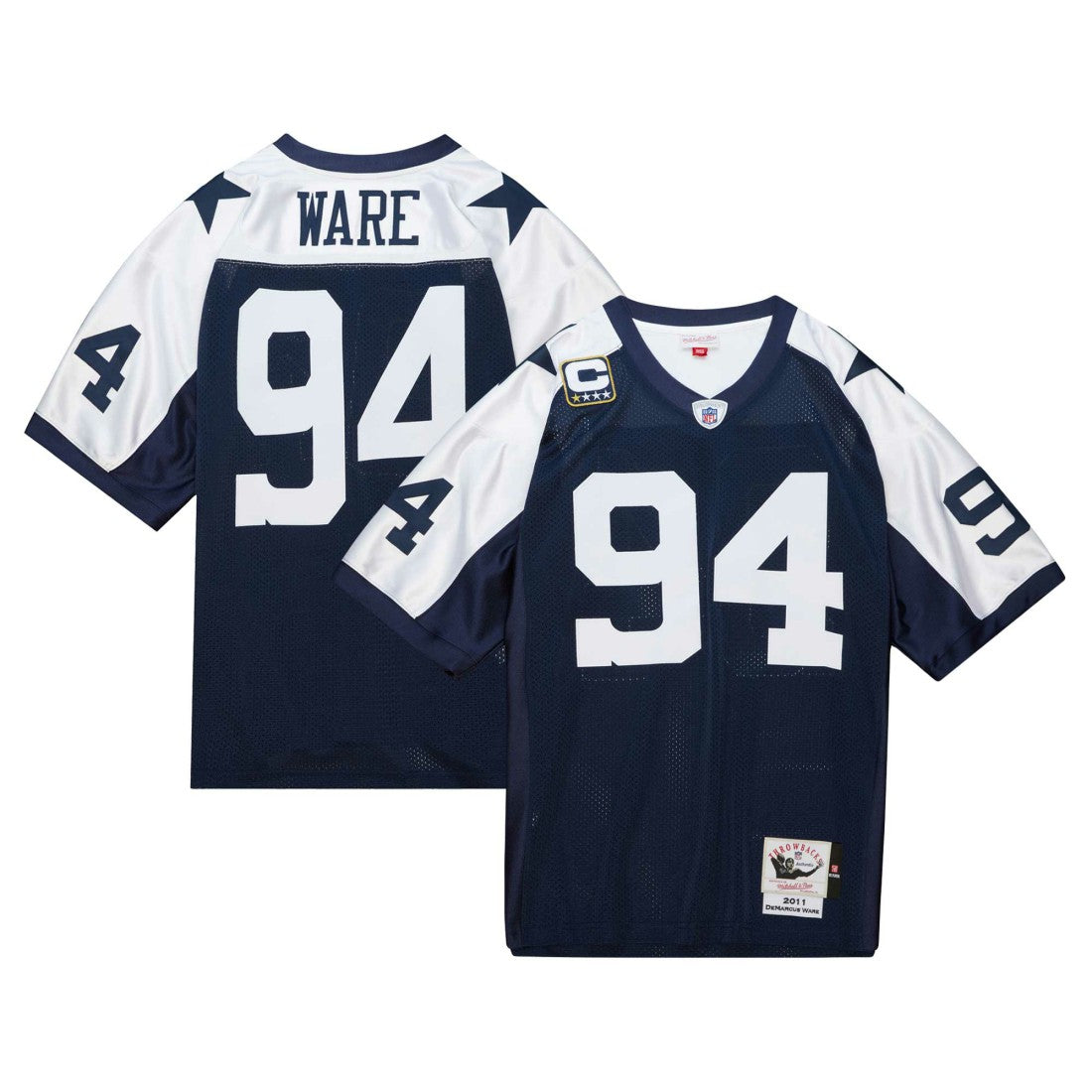 DeMarcus Ware Dallas Cowboys 2011 Authentic Throwback Retired Player Jersey - Navy discount