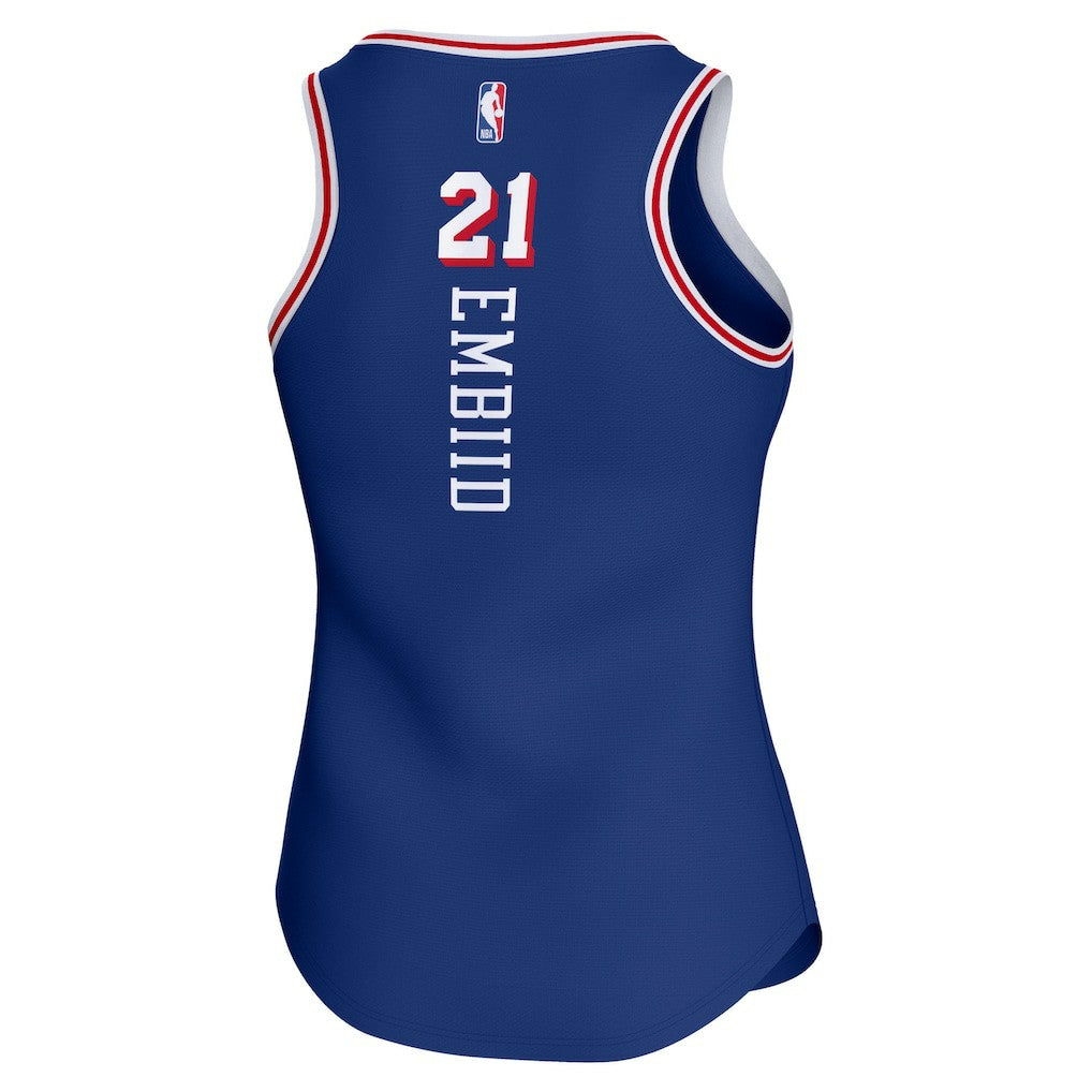 Joel Embiid Philadelphia 76ers Women's Fast Break Player Jersey - Icon Edition - Royal