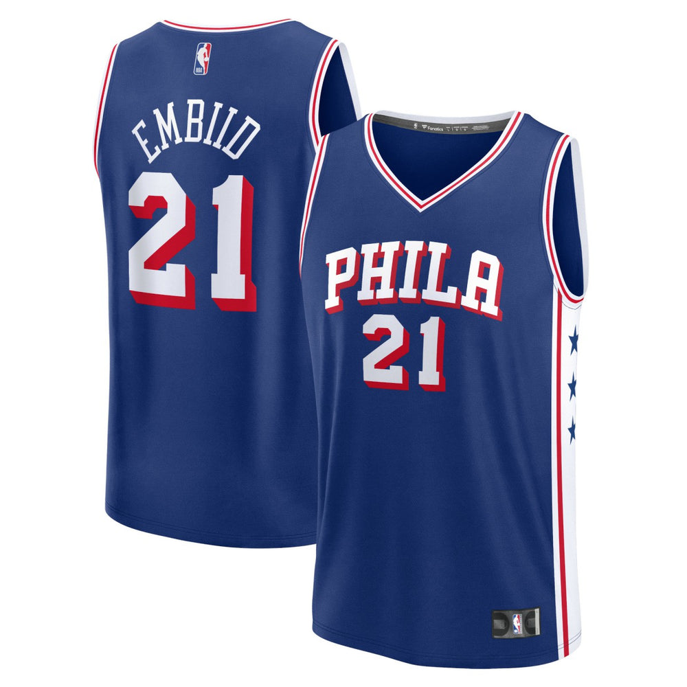 Joel Embiid Philadelphia 76ers Fast Break Replica Jersey - Icon Edition - Royal