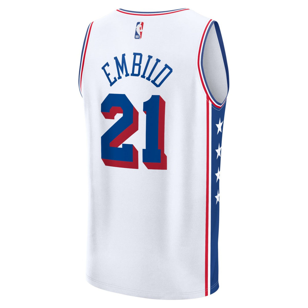 Joel Embiid Philadelphia 76ers Fast Break Replica Jersey - Association Edition - White