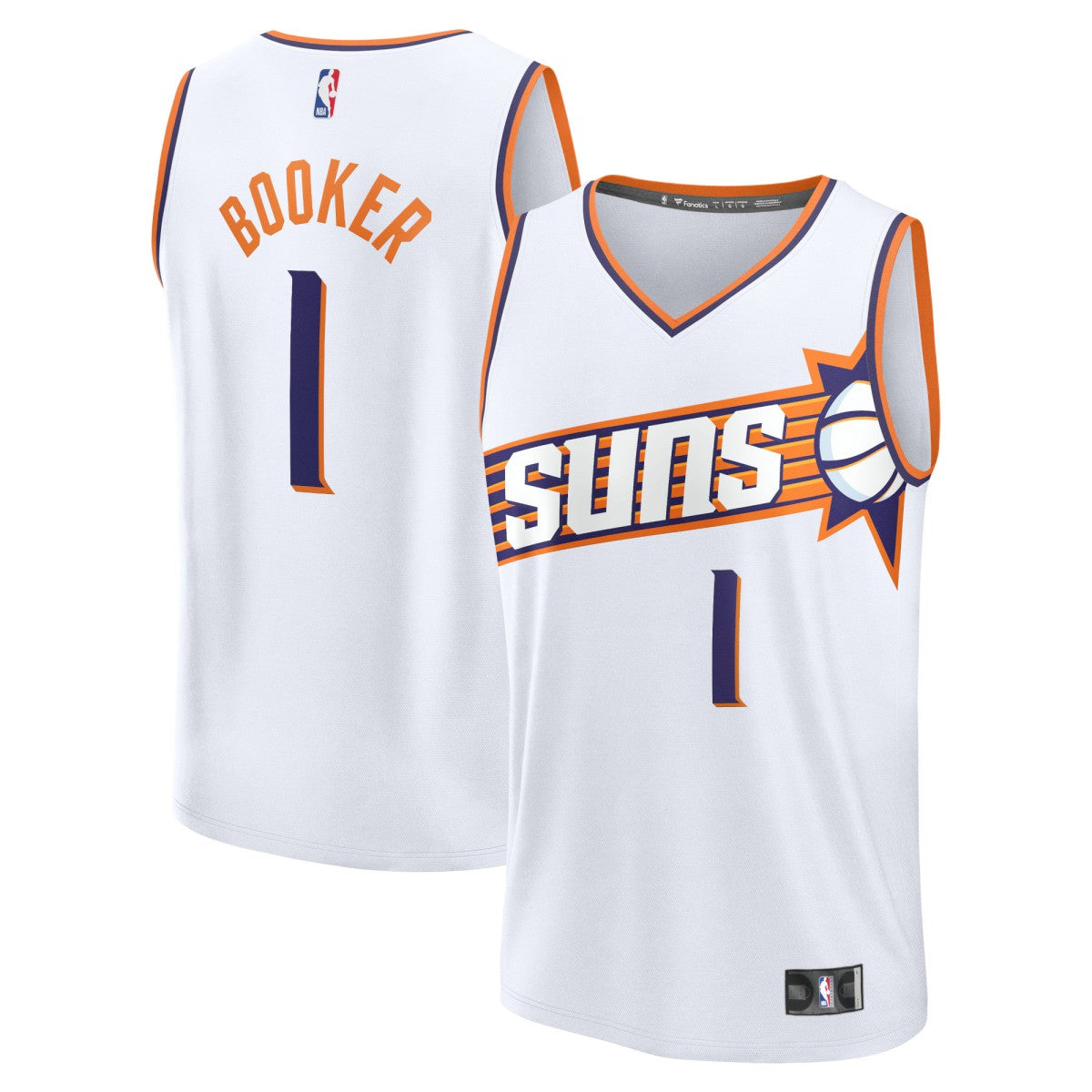 Devin Booker Phoenix Suns Fast Break Replica Jersey - Association Edition - White