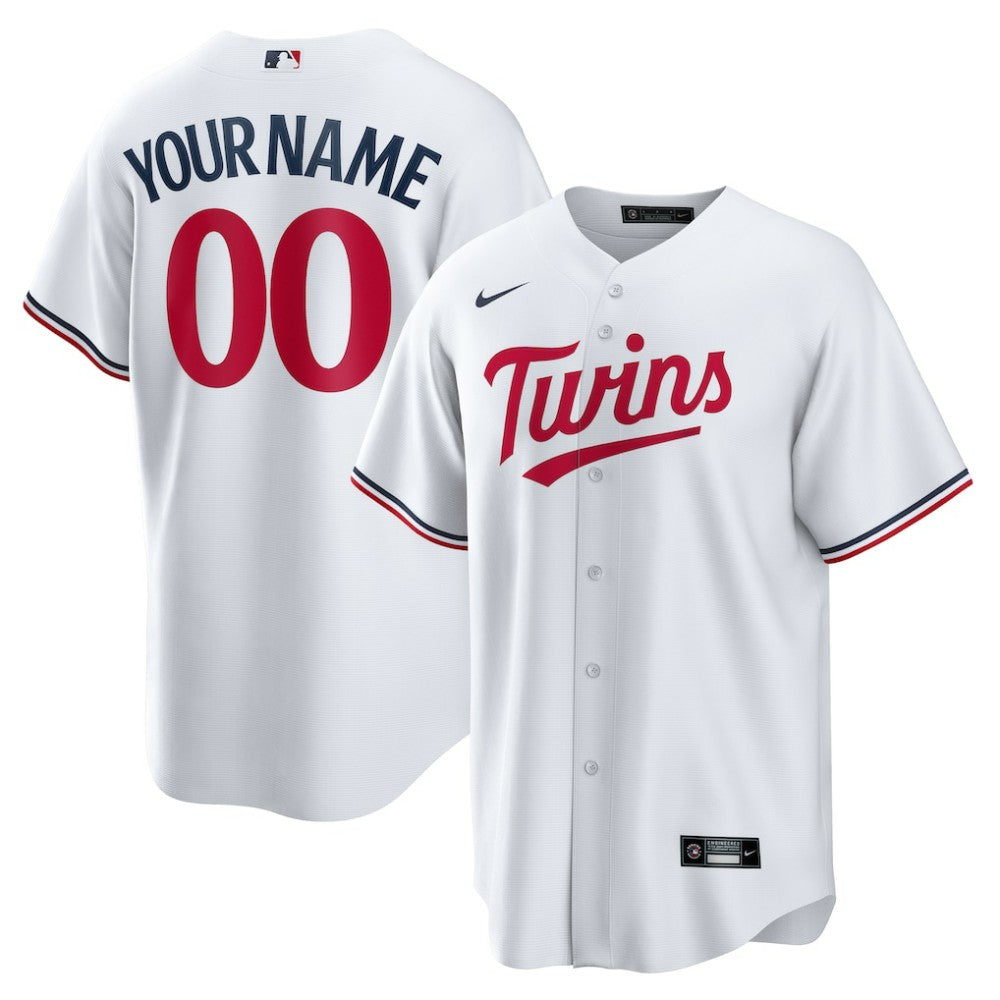 Minnesota Twins Home Replica Custom Jersey White | Nike