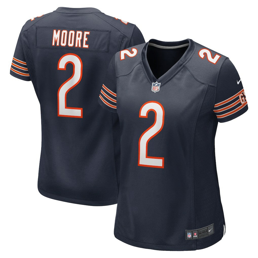 D.J. Moore Chicago Bears Women's Player Jersey - Navy