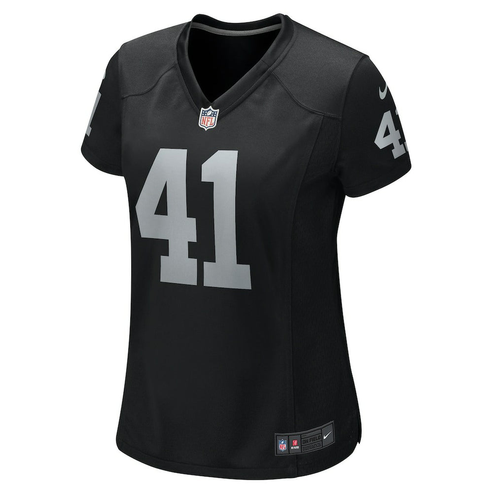 Robert Spillane Las Vegas Raiders Women's Game Player Jersey - Black
