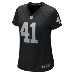 Robert Spillane Las Vegas Raiders Women's Game Player Jersey - Black