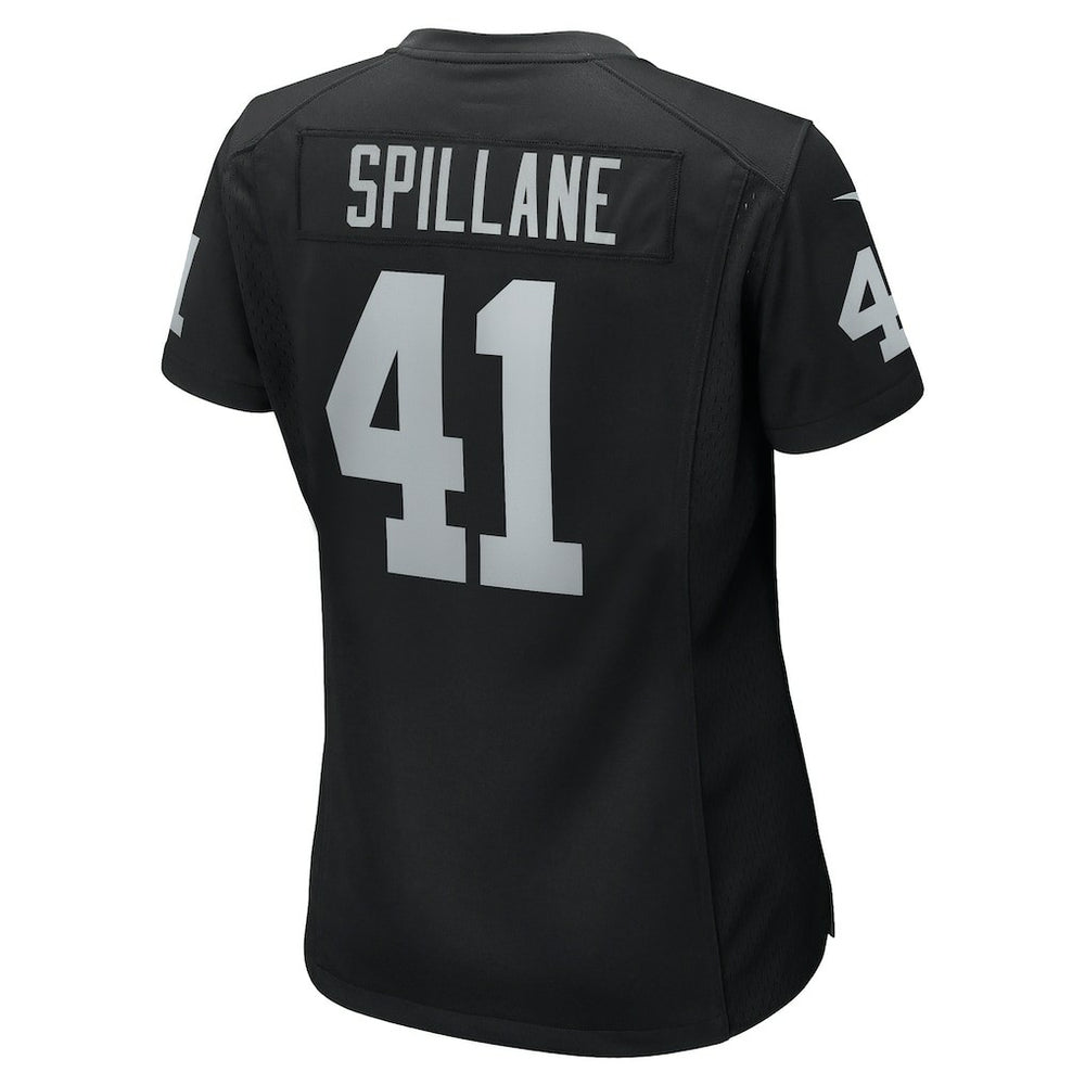 Robert Spillane Las Vegas Raiders Women's Game Player Jersey - Black