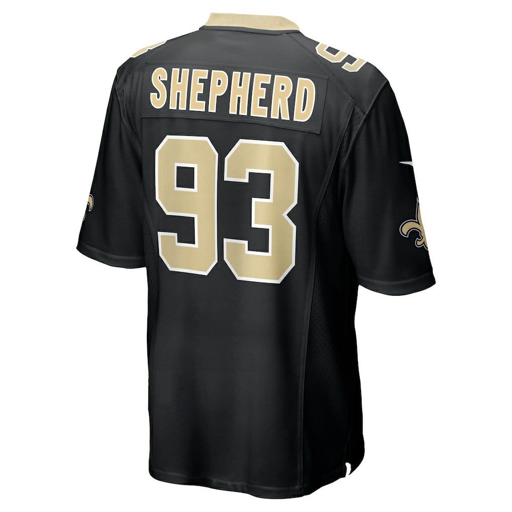 Nathan Shepherd New Orleans Saints Game Jersey - Black