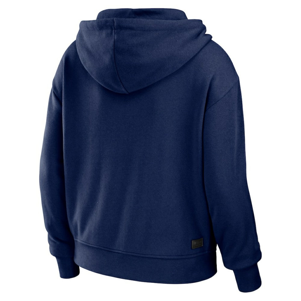 Boston Red Sox WEAR by Erin Andrews Women's  Color Block Full-Zip Hoodie Navy/White