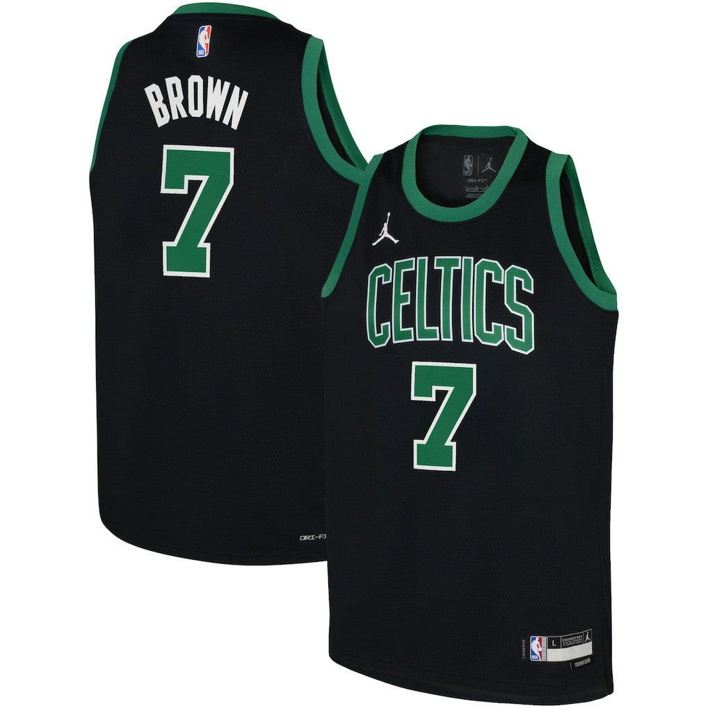 Jaylen Brown Boston Celtics Jordan Brand Youth Swingman Jersey - Statement Edition - Black on sale