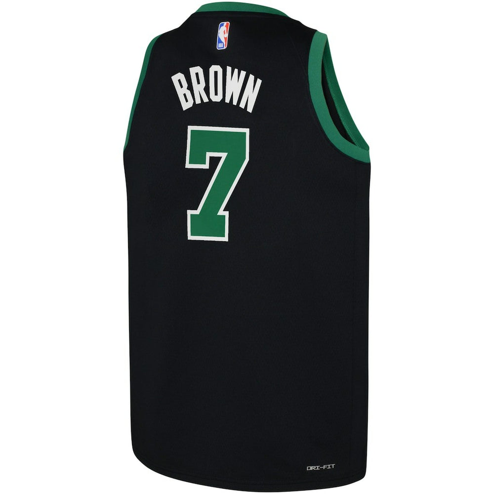 Jaylen Brown Boston Celtics Jordan Brand Youth Swingman Jersey - Statement Edition - Black on sale