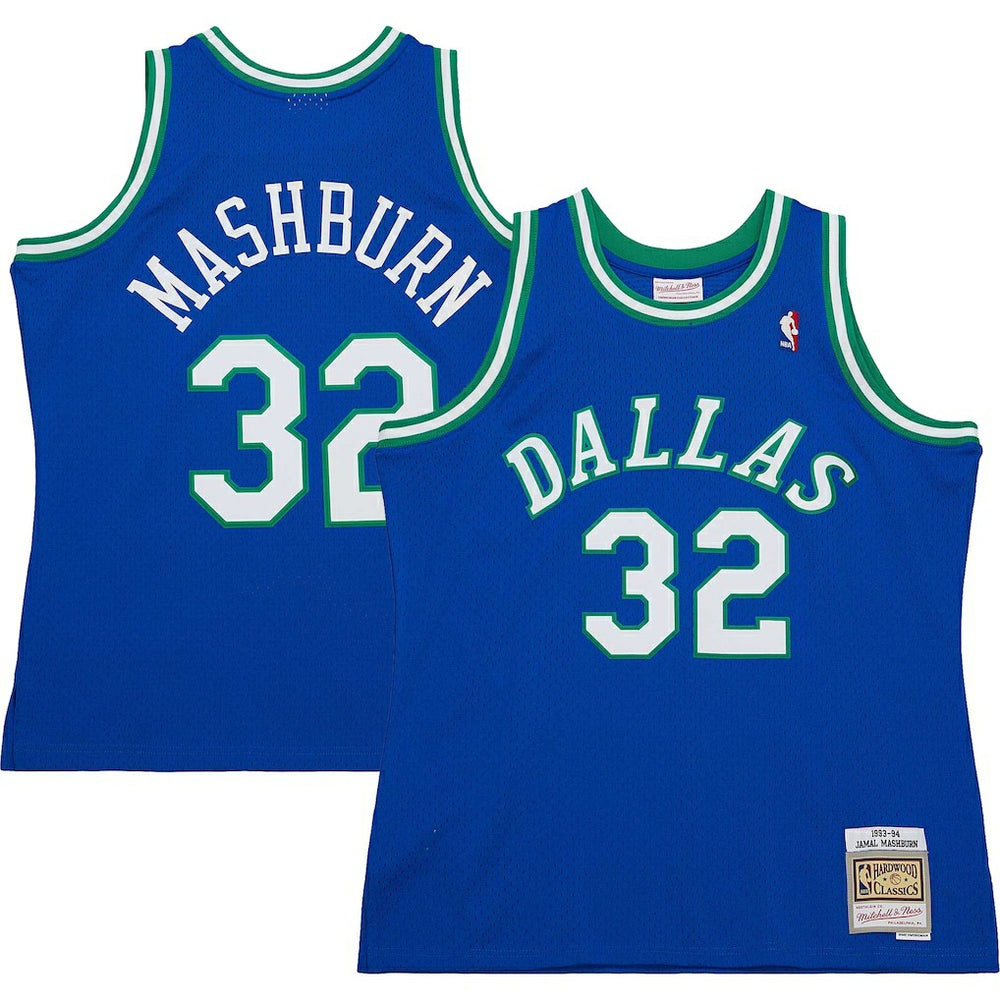 Jamal Mashburn Dallas Mavericks 1993/94 Hardwood Classics Swingman Jersey sale - Blue