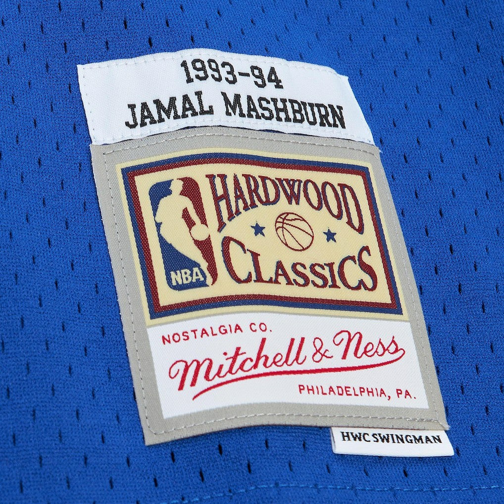 Jamal Mashburn Dallas Mavericks 1993/94 Hardwood Classics Swingman Jersey sale - Blue