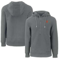 San Francisco Giants Cutter & Buck Roam Eco Half-Zip Recycled Pullover Hoodie Gray
